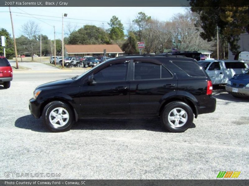 Black / Gray 2007 Kia Sorento LX