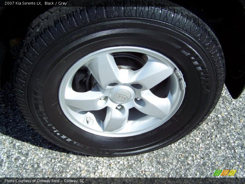 Black / Gray 2007 Kia Sorento LX