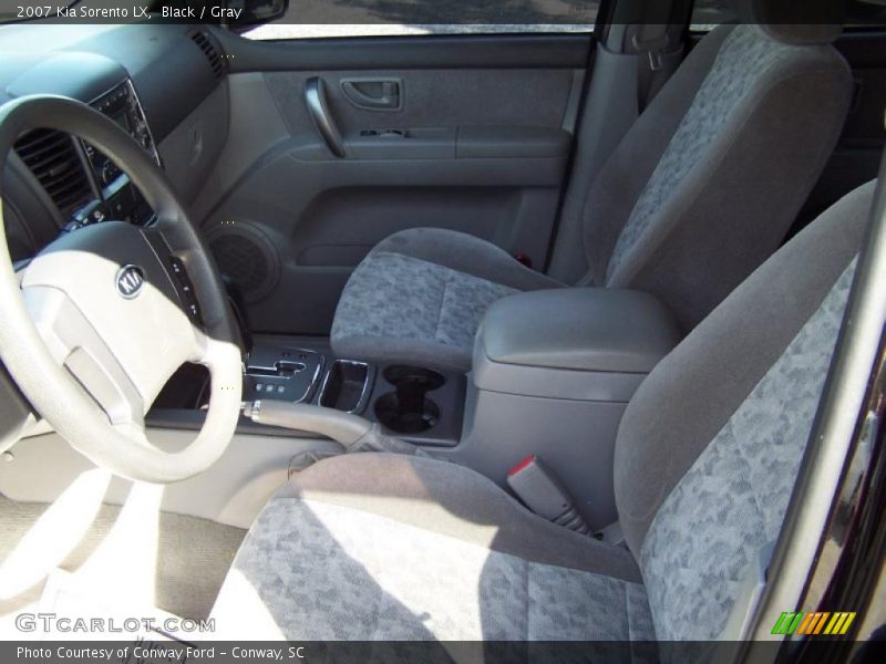 Black / Gray 2007 Kia Sorento LX