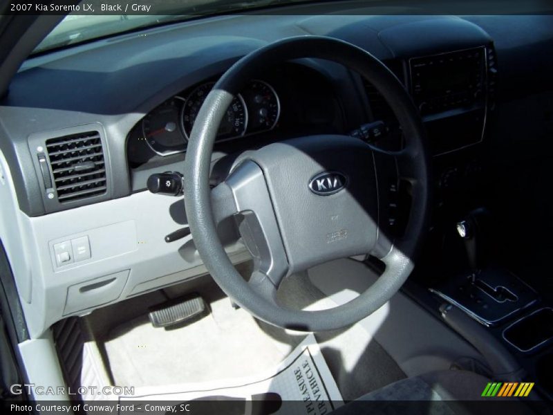 Black / Gray 2007 Kia Sorento LX