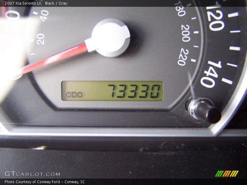 Black / Gray 2007 Kia Sorento LX