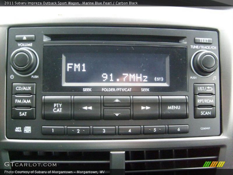 Controls of 2011 Impreza Outback Sport Wagon