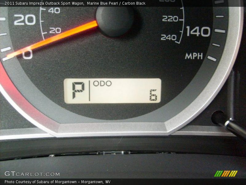 Marine Blue Pearl / Carbon Black 2011 Subaru Impreza Outback Sport Wagon