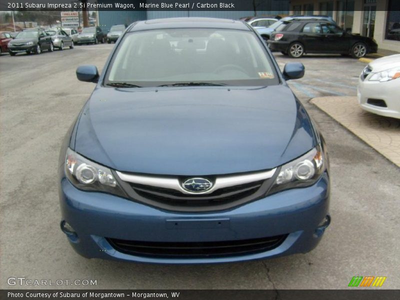 Marine Blue Pearl / Carbon Black 2011 Subaru Impreza 2.5i Premium Wagon