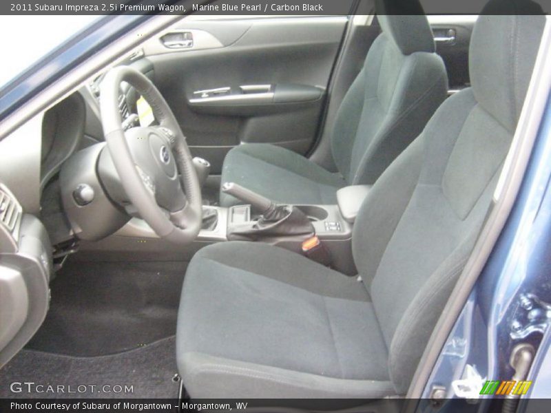 Marine Blue Pearl / Carbon Black 2011 Subaru Impreza 2.5i Premium Wagon
