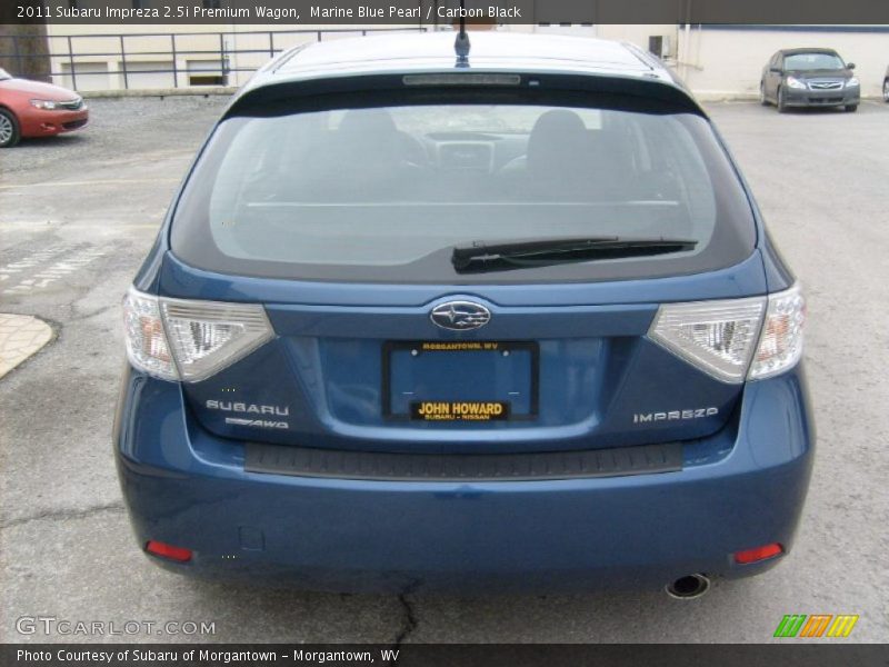Marine Blue Pearl / Carbon Black 2011 Subaru Impreza 2.5i Premium Wagon