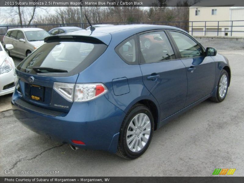 Marine Blue Pearl / Carbon Black 2011 Subaru Impreza 2.5i Premium Wagon