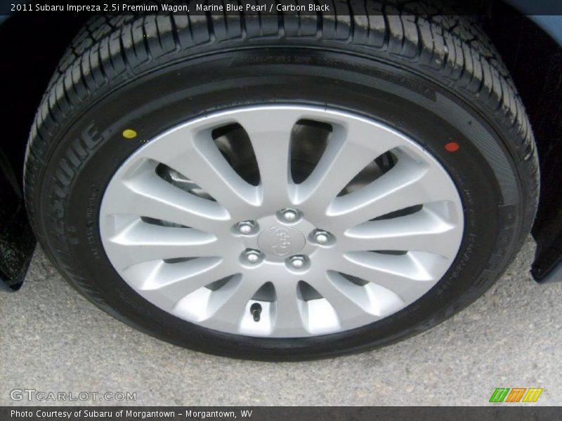 Marine Blue Pearl / Carbon Black 2011 Subaru Impreza 2.5i Premium Wagon