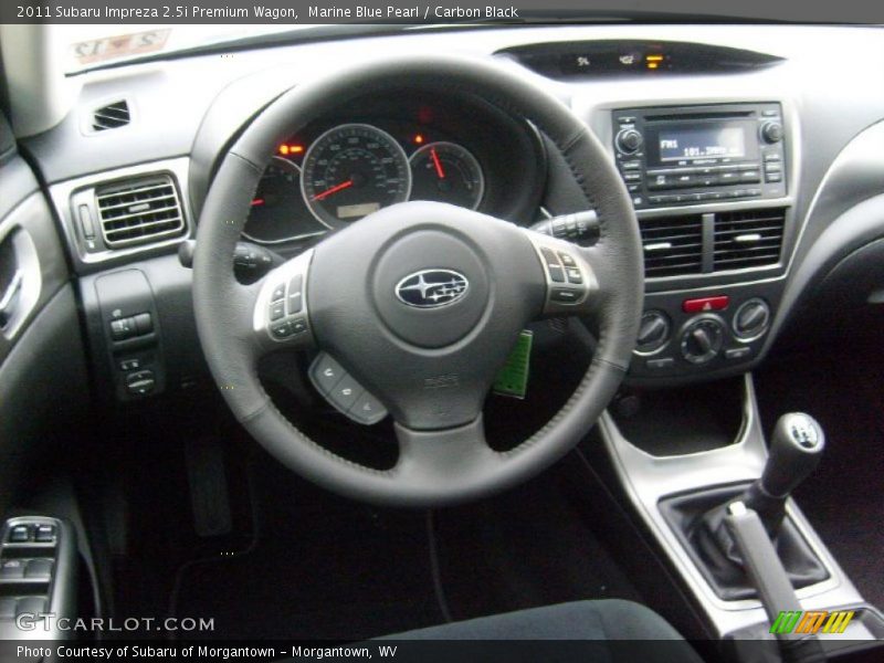 Marine Blue Pearl / Carbon Black 2011 Subaru Impreza 2.5i Premium Wagon