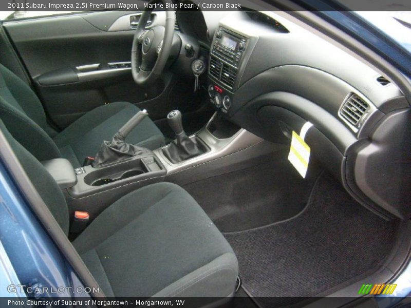 Marine Blue Pearl / Carbon Black 2011 Subaru Impreza 2.5i Premium Wagon