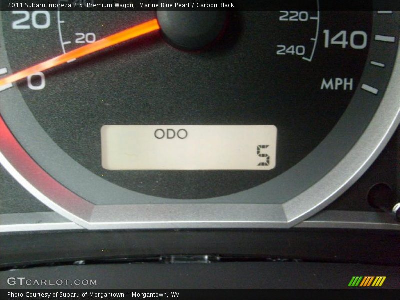 Marine Blue Pearl / Carbon Black 2011 Subaru Impreza 2.5i Premium Wagon