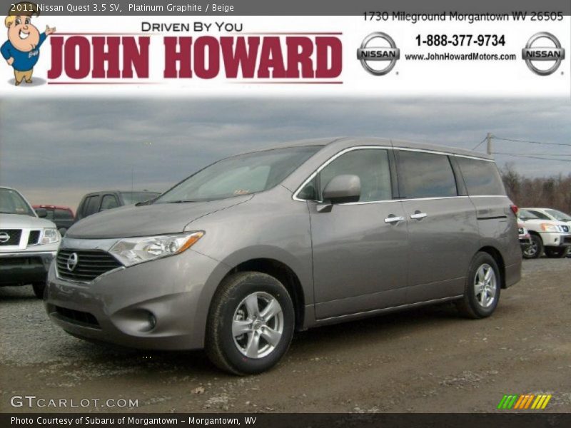 Platinum Graphite / Beige 2011 Nissan Quest 3.5 SV