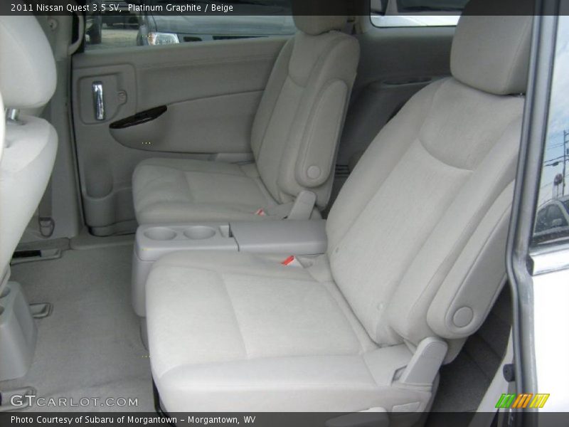  2011 Quest 3.5 SV Beige Interior