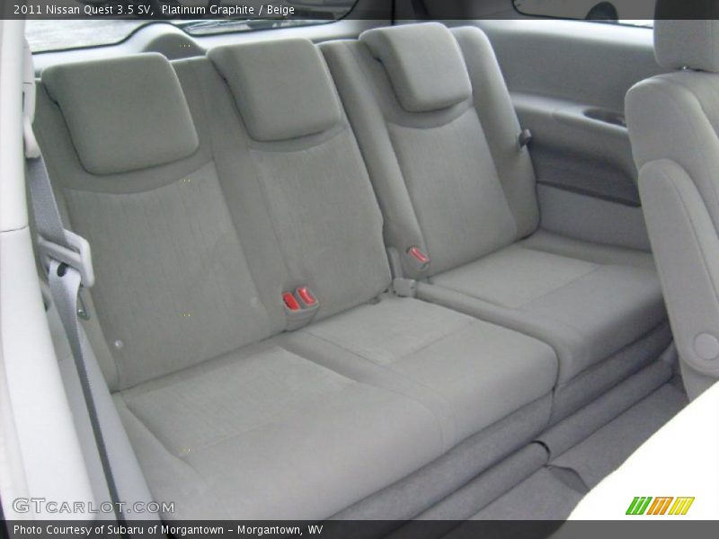  2011 Quest 3.5 SV Beige Interior
