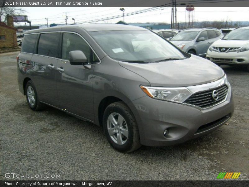 Front 3/4 View of 2011 Quest 3.5 SV