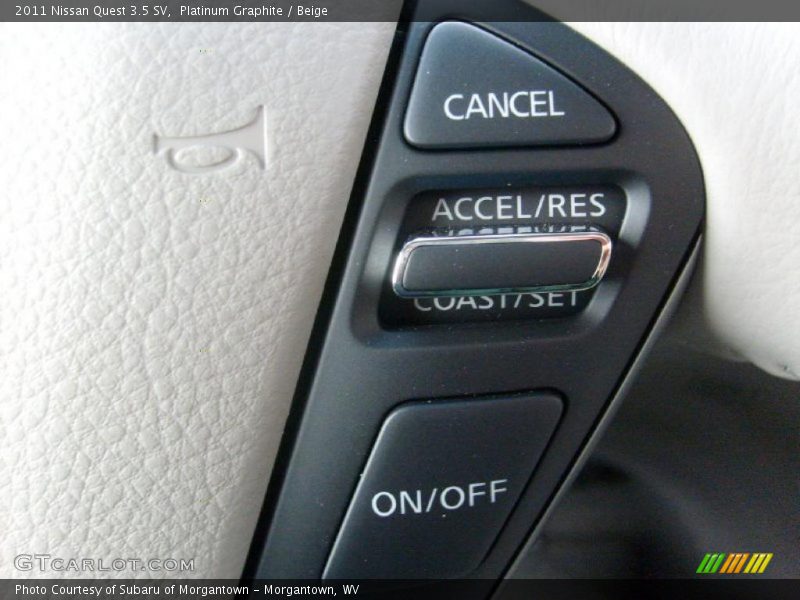 Controls of 2011 Quest 3.5 SV
