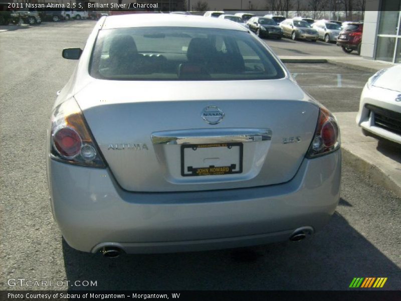 Brilliant Silver / Charcoal 2011 Nissan Altima 2.5 S