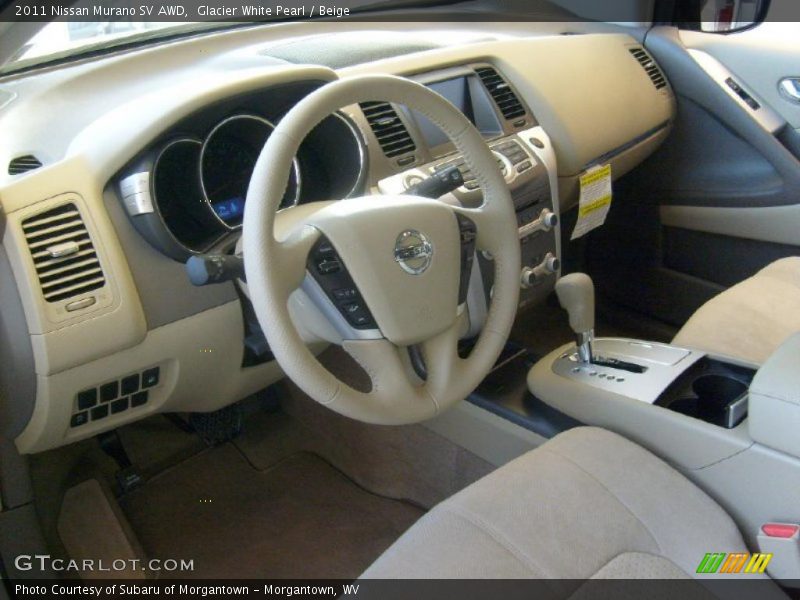 Beige Interior - 2011 Murano SV AWD 