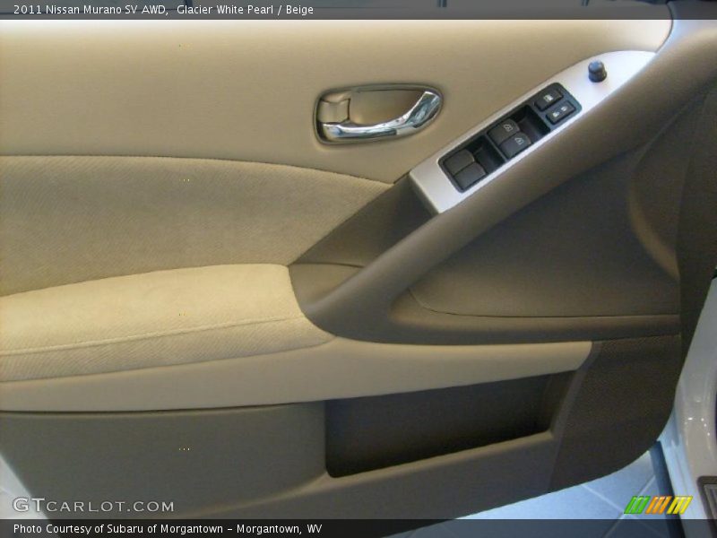 Glacier White Pearl / Beige 2011 Nissan Murano SV AWD