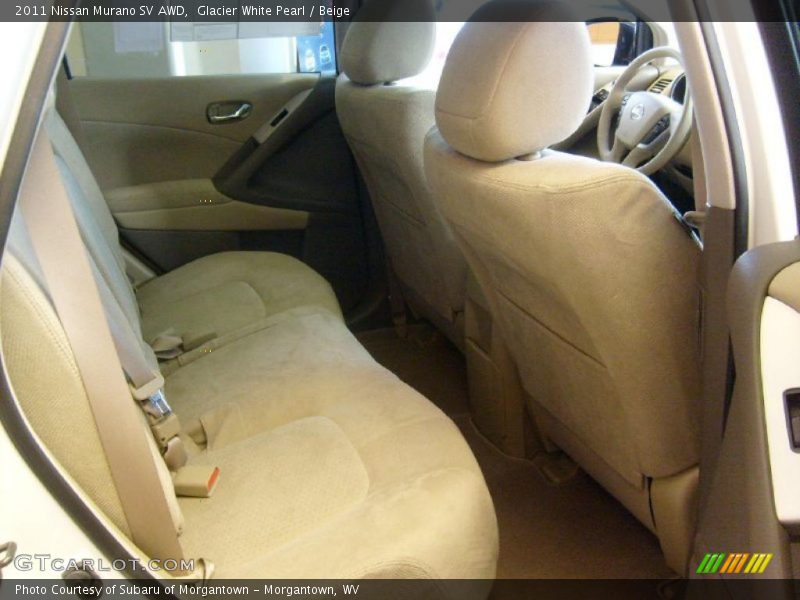 Glacier White Pearl / Beige 2011 Nissan Murano SV AWD
