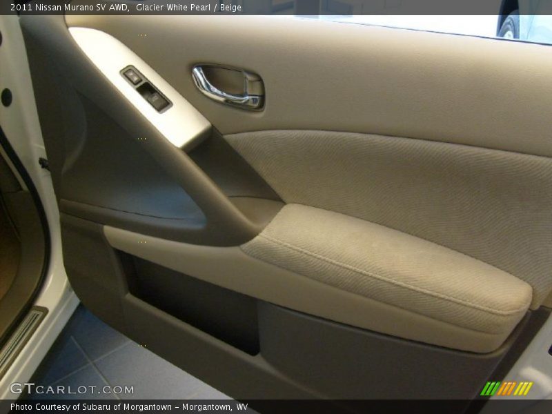 Glacier White Pearl / Beige 2011 Nissan Murano SV AWD