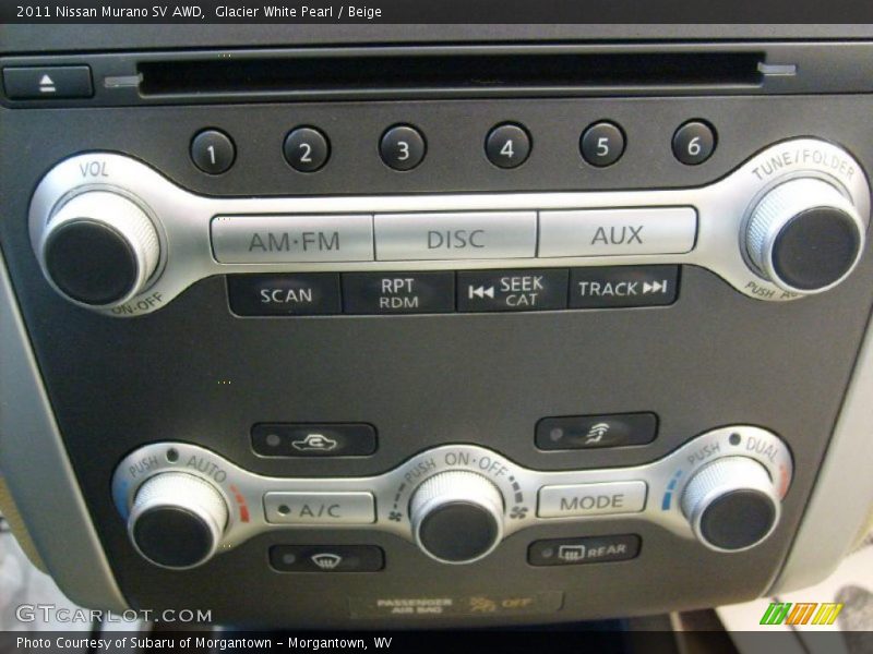 Controls of 2011 Murano SV AWD