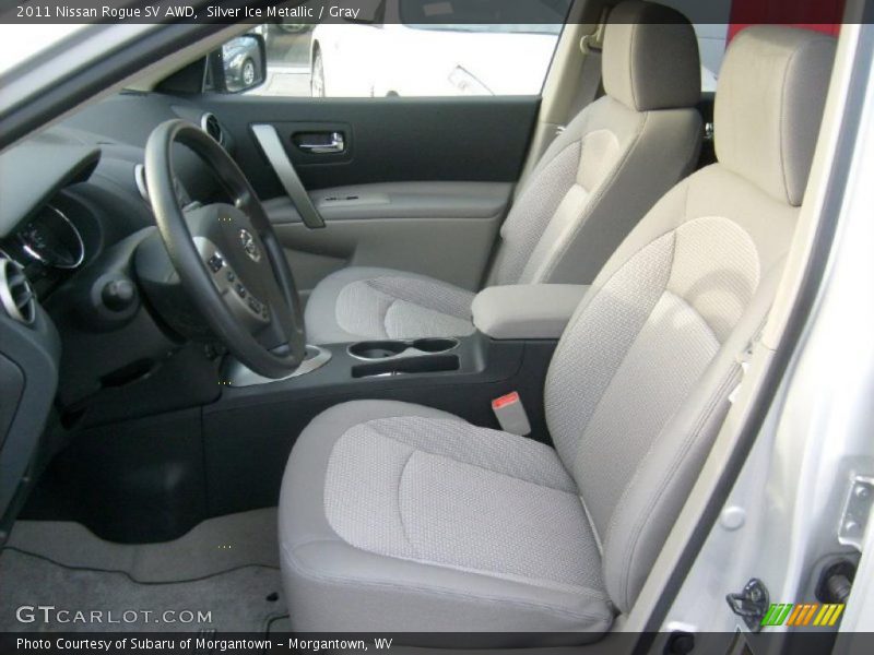  2011 Rogue SV AWD Gray Interior
