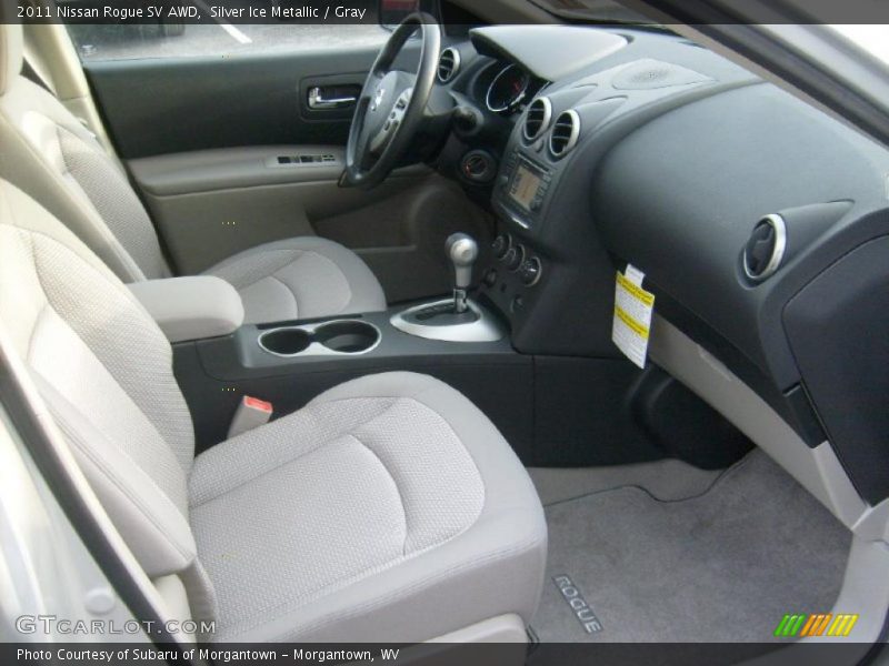  2011 Rogue SV AWD Gray Interior