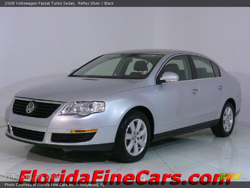 Reflex Silver / Black 2008 Volkswagen Passat Turbo Sedan