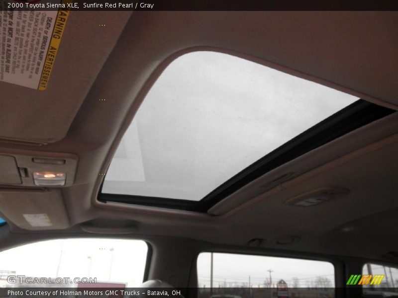 Sunfire Red Pearl / Gray 2000 Toyota Sienna XLE