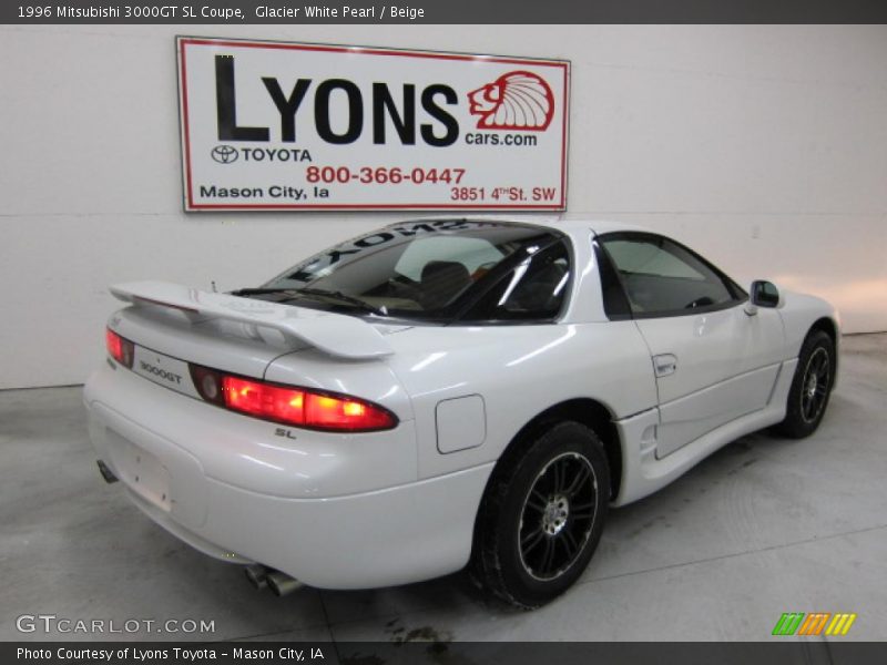 Glacier White Pearl / Beige 1996 Mitsubishi 3000GT SL Coupe