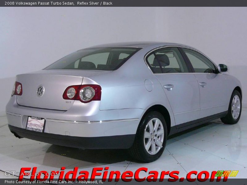 Reflex Silver / Black 2008 Volkswagen Passat Turbo Sedan