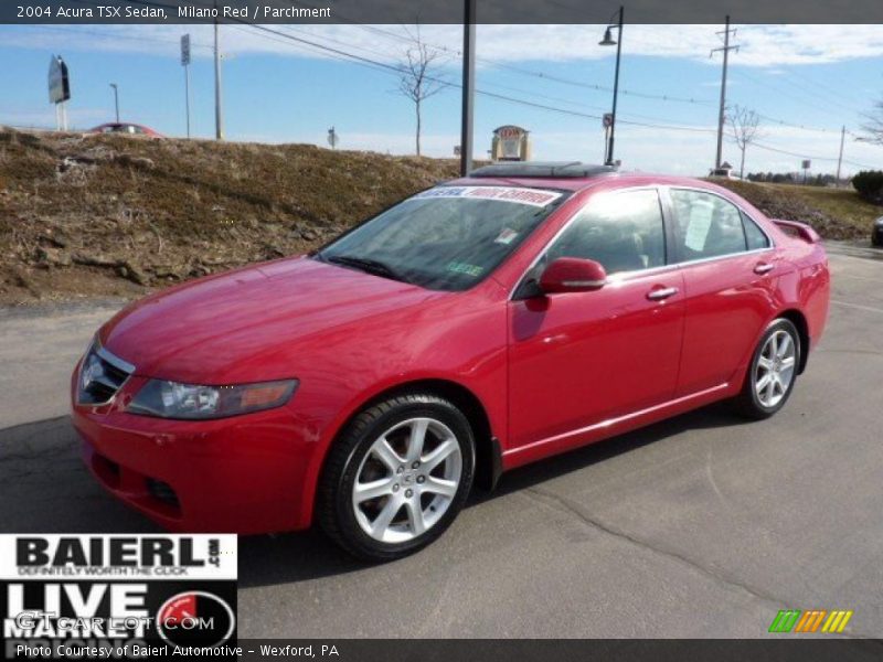 Milano Red / Parchment 2004 Acura TSX Sedan