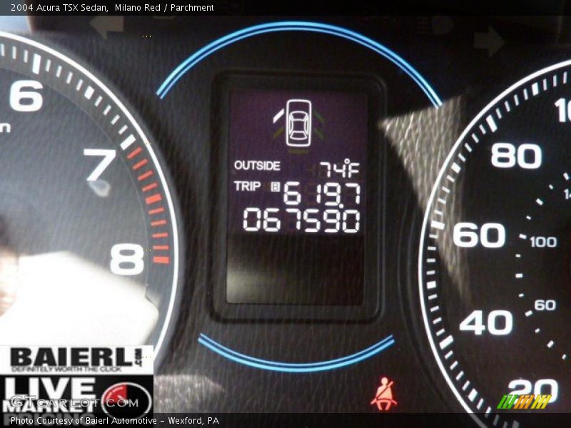 Milano Red / Parchment 2004 Acura TSX Sedan