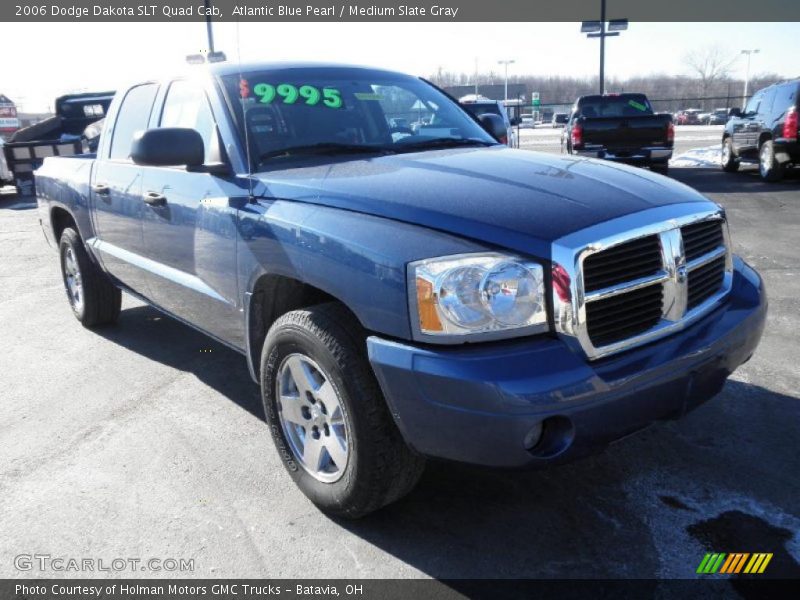 Atlantic Blue Pearl / Medium Slate Gray 2006 Dodge Dakota SLT Quad Cab