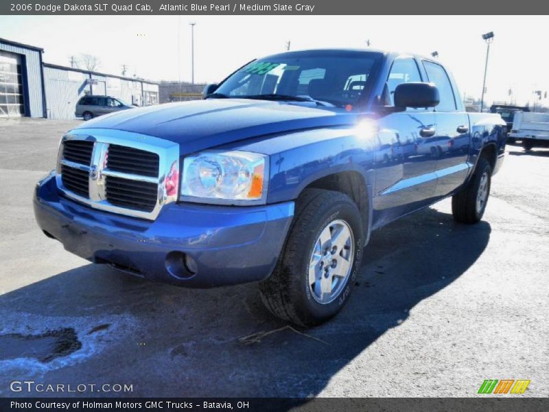 Atlantic Blue Pearl / Medium Slate Gray 2006 Dodge Dakota SLT Quad Cab