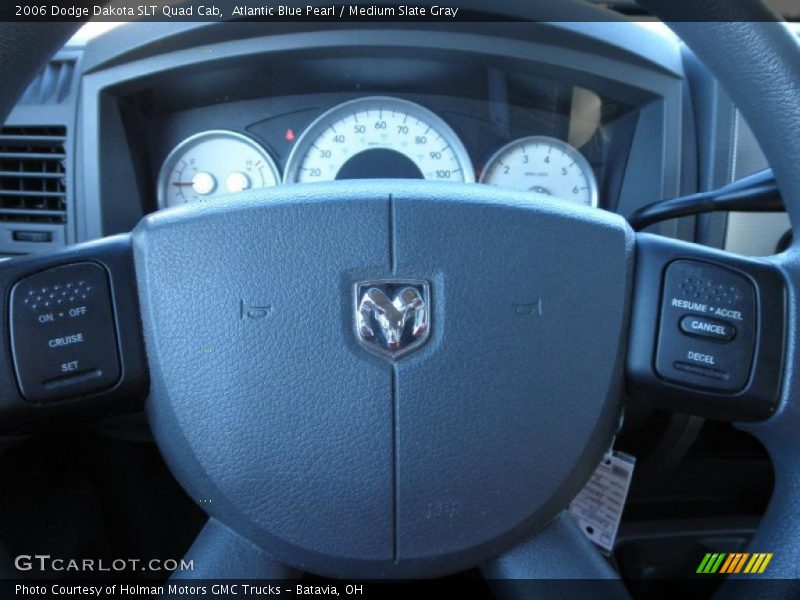 Atlantic Blue Pearl / Medium Slate Gray 2006 Dodge Dakota SLT Quad Cab