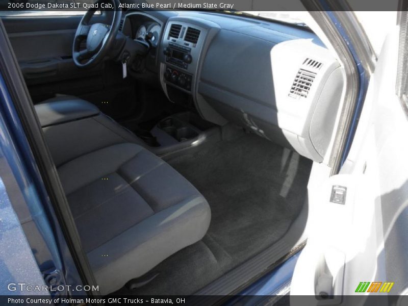 Atlantic Blue Pearl / Medium Slate Gray 2006 Dodge Dakota SLT Quad Cab