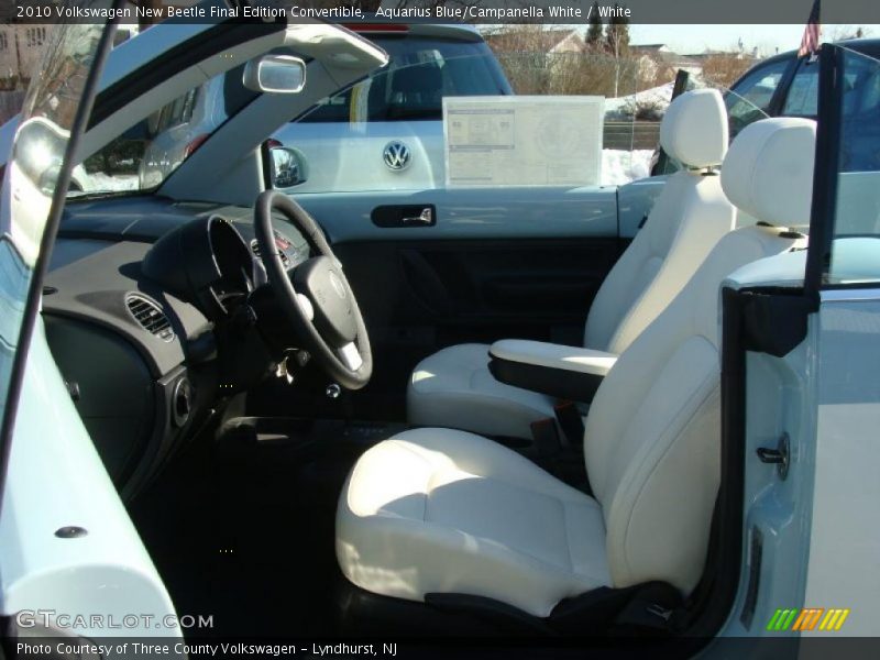  2010 New Beetle Final Edition Convertible White Interior