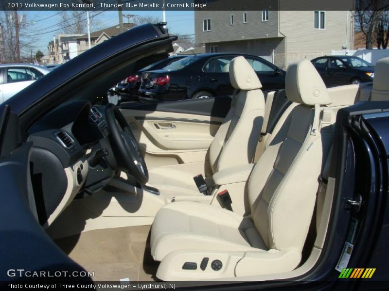 Thunder Blue Metallic / Cornsilk Beige 2011 Volkswagen Eos Komfort