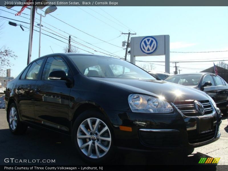 Black / Cornsilk Beige 2010 Volkswagen Jetta Limited Edition Sedan