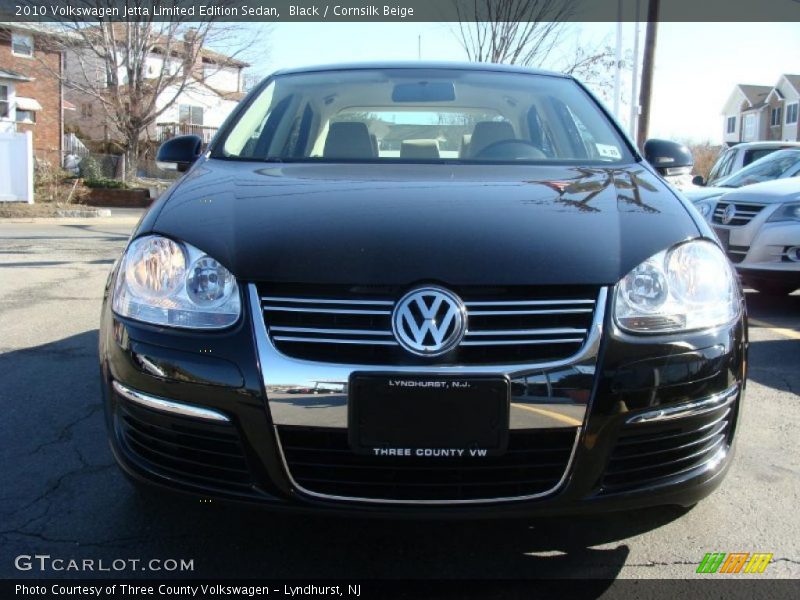 Black / Cornsilk Beige 2010 Volkswagen Jetta Limited Edition Sedan
