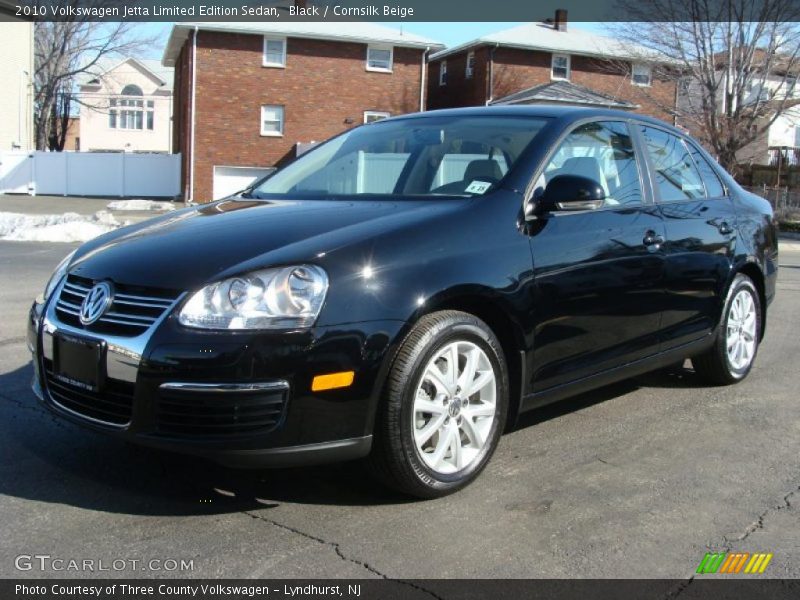 Black / Cornsilk Beige 2010 Volkswagen Jetta Limited Edition Sedan