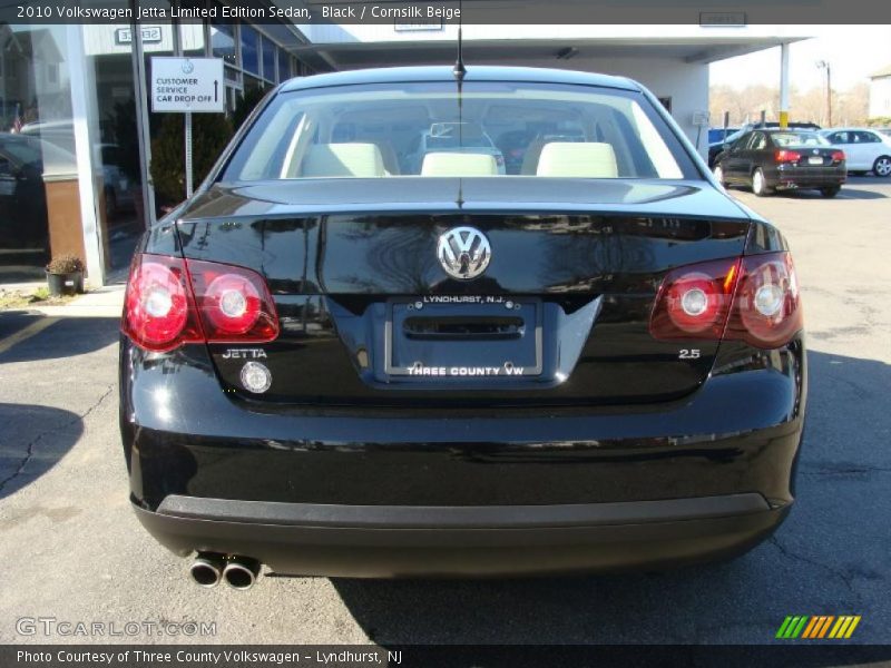 Black / Cornsilk Beige 2010 Volkswagen Jetta Limited Edition Sedan