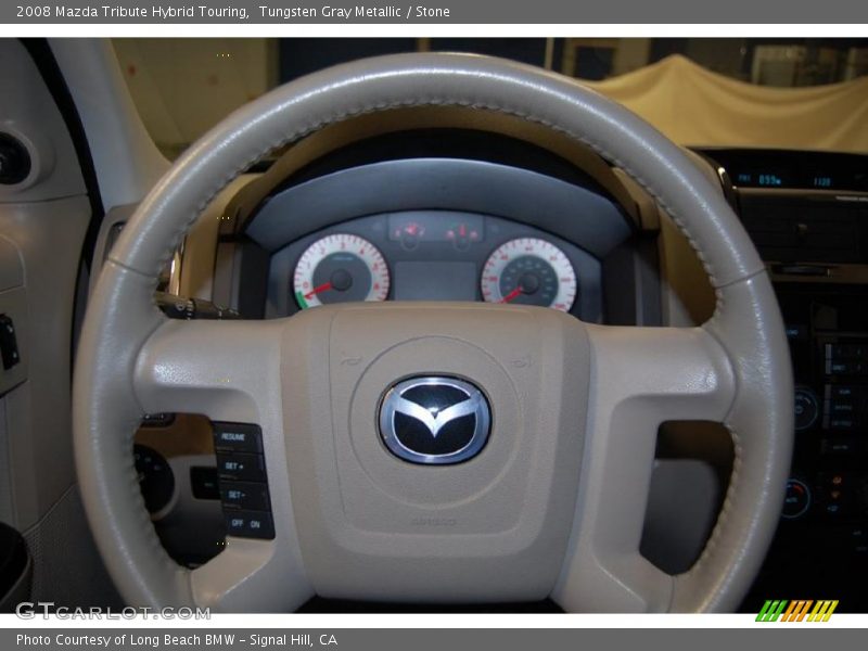 Tungsten Gray Metallic / Stone 2008 Mazda Tribute Hybrid Touring