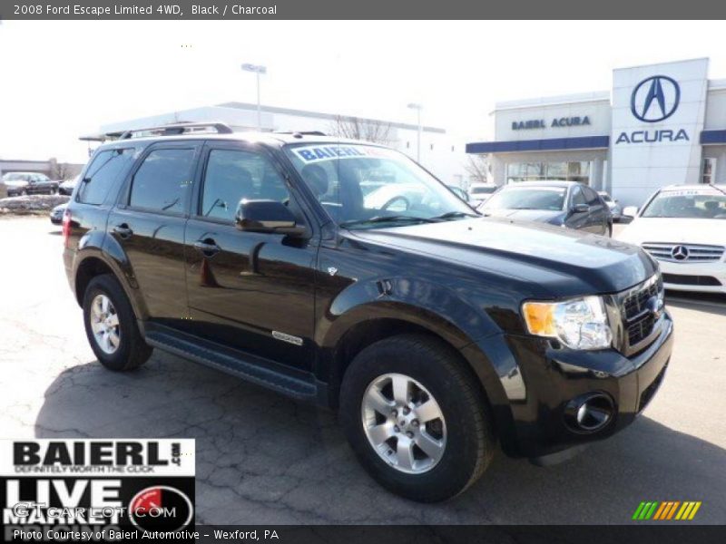 Black / Charcoal 2008 Ford Escape Limited 4WD