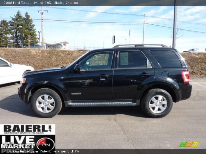 Black / Charcoal 2008 Ford Escape Limited 4WD