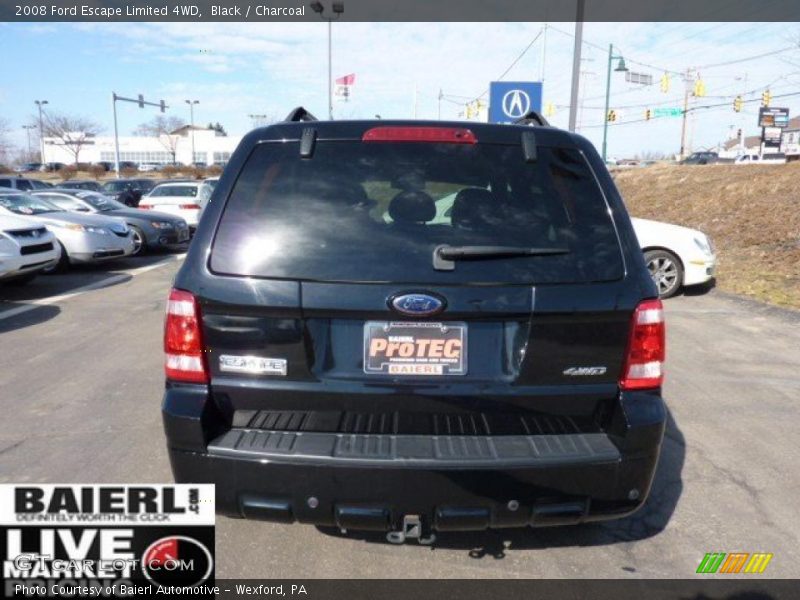 Black / Charcoal 2008 Ford Escape Limited 4WD