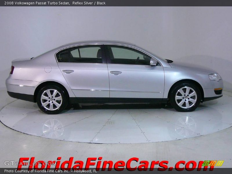 Reflex Silver / Black 2008 Volkswagen Passat Turbo Sedan
