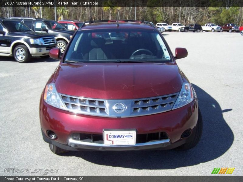 Merlot Pearl / Charcoal 2007 Nissan Murano S AWD